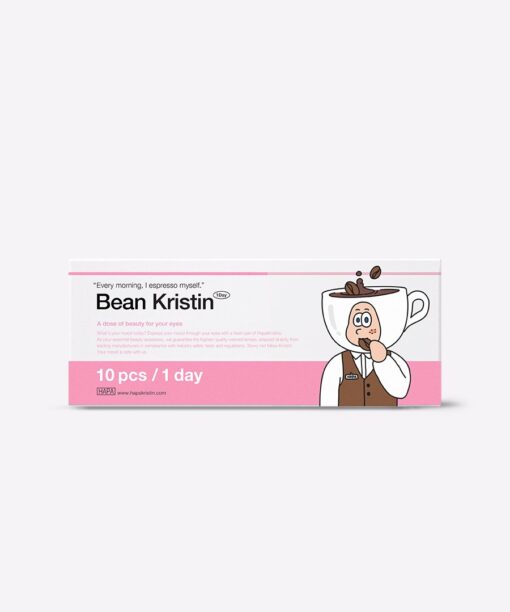 하파크리스틴 Bean Kristin 원데이 컬러렌즈 Medium Brown (10개들이)