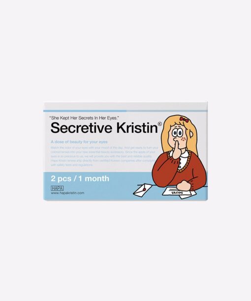 하파크리스틴 Hapa Secretive Kristin 1개월용 컬러렌즈 Gray (2개들이)
